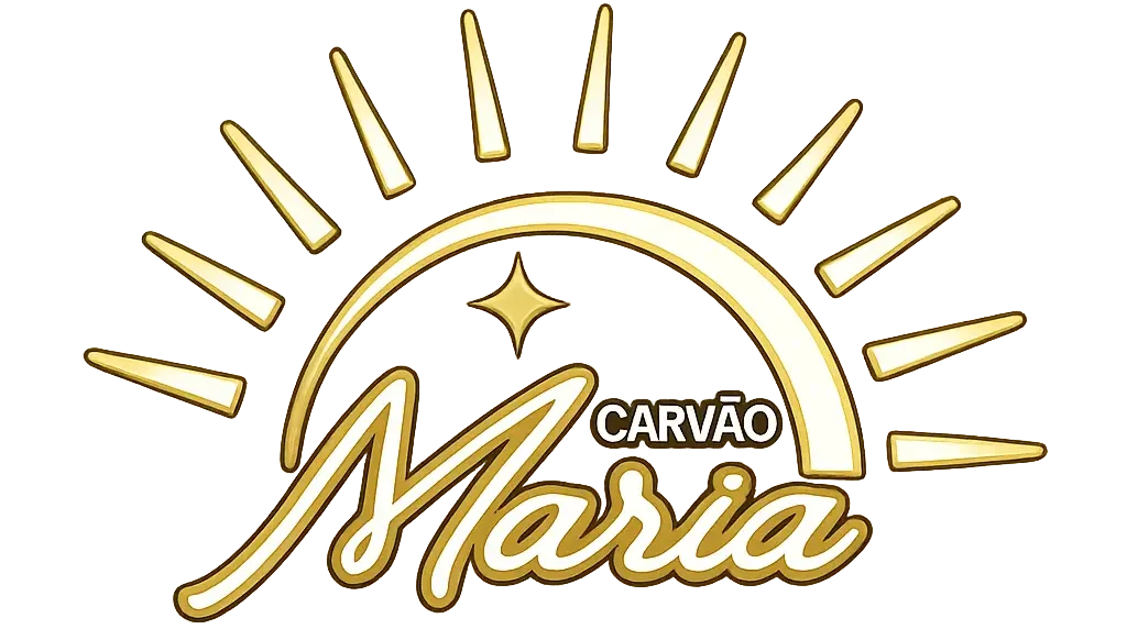 Logo da marca Carvão Maria, indústria de carvão vegetal certificada, fornecimento direto da fábrica